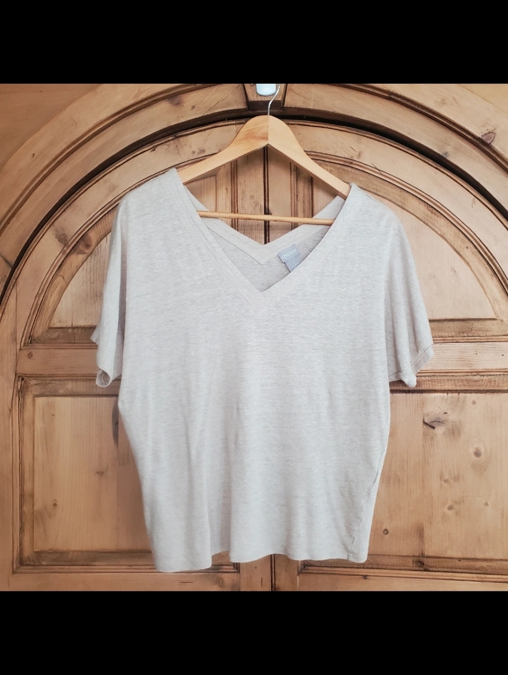 Chico's double V neck top size 1
